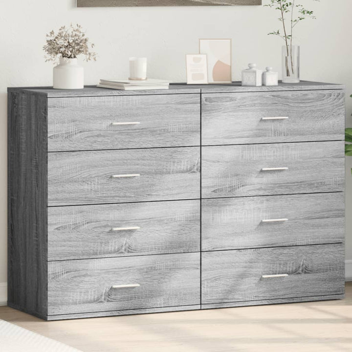 Skänkar 2 St Sonoma-Ek 60X39X80 Cm Konstruerat Trä