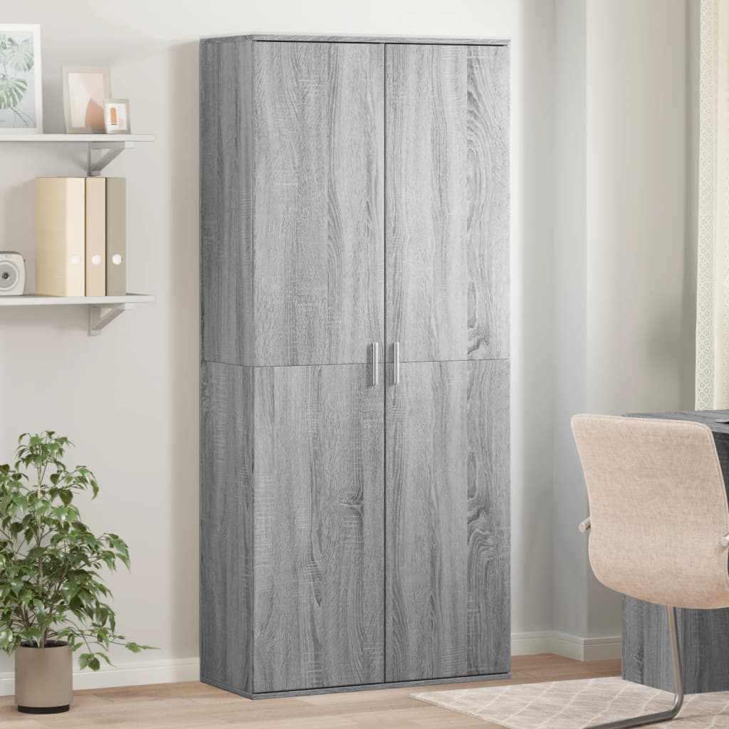 Högskåp 80X35X180 Cm Konstruerat Trä