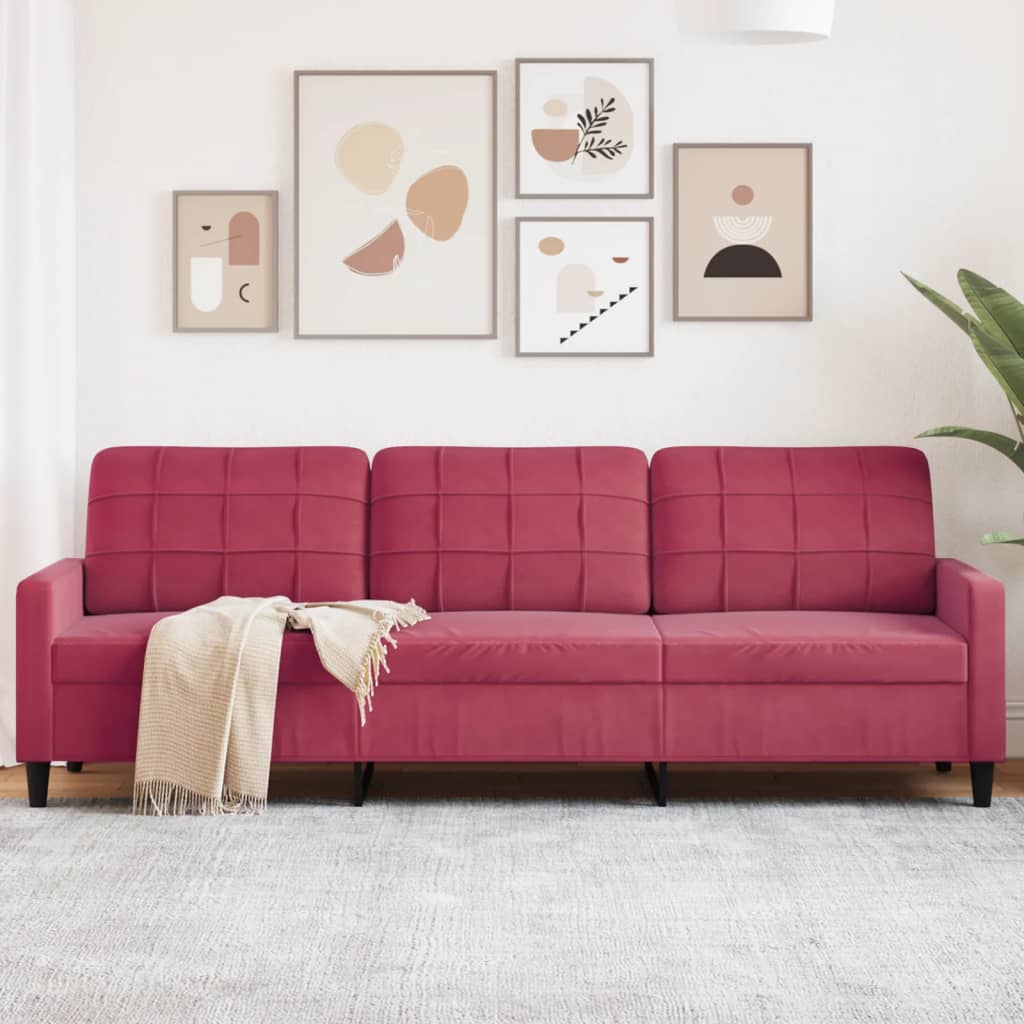 3-Sitssoffa Sammet