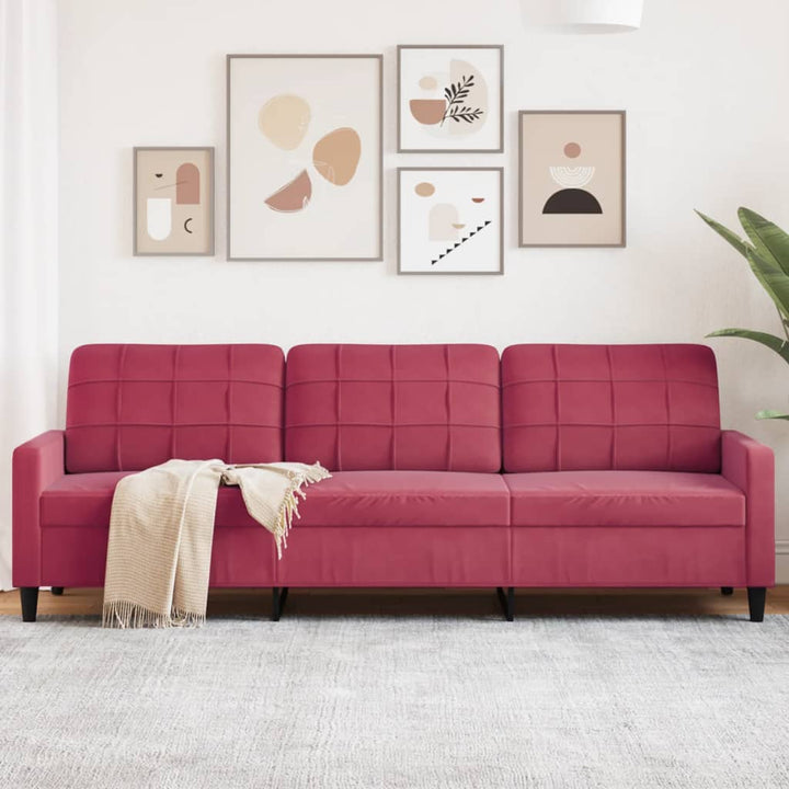 3-Sitssoffa Sammet