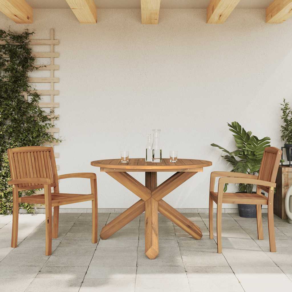 Trädgårdsbord Ø Massiv Teak