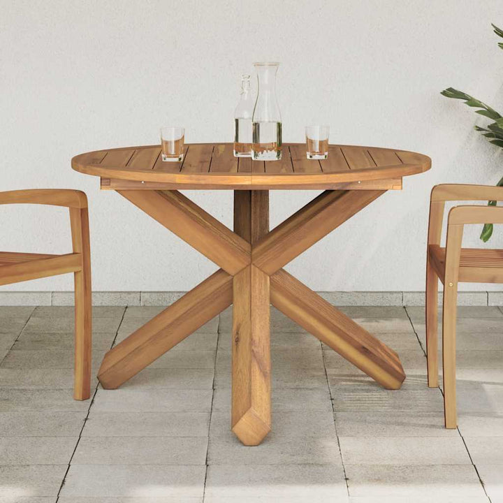 Trädgårdsbord Ø Massiv Teak