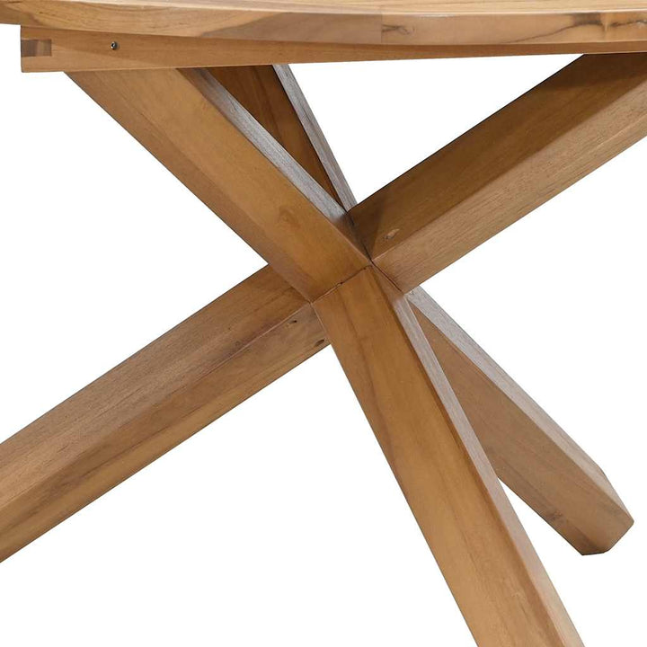 Trädgårdsbord Ø Massiv Teak