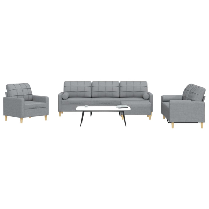 Soffgrupp 3 Delar Tyg