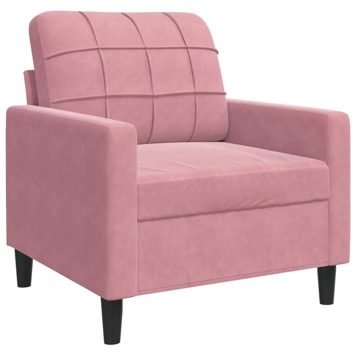 Soffgrupp Med Dynor Och Bolster 3 Delar Sammet