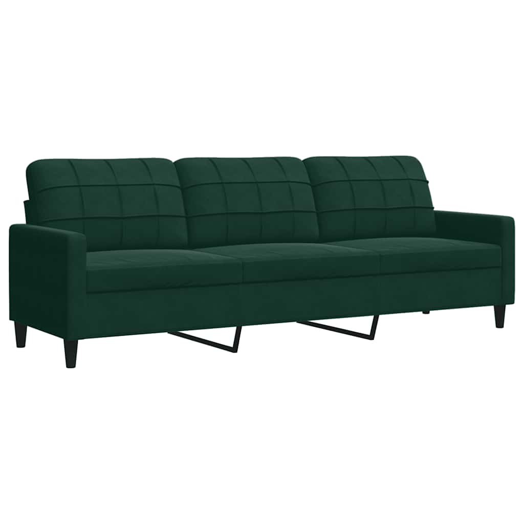 Soffgrupp Med Dynor Och Bolster 3 Delar Sammet