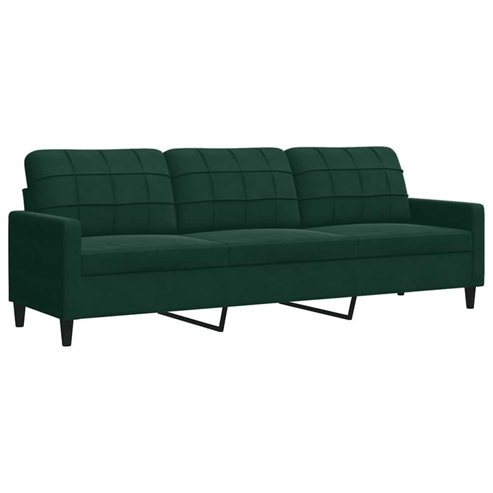 Soffgrupp Med Dynor Och Bolster 3 Delar Sammet
