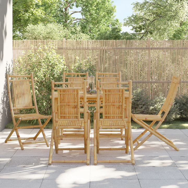 Hopfällbara Trädgårdsstolar 8 St 46X66X99 Cm Bambu
