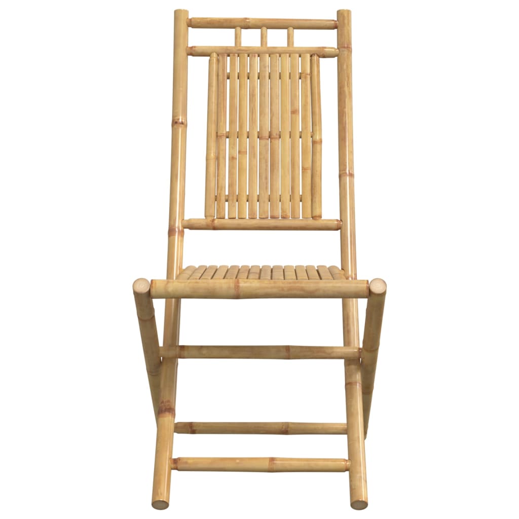Hopfällbara Trädgårdsstolar 8 St 46X66X99 Cm Bambu