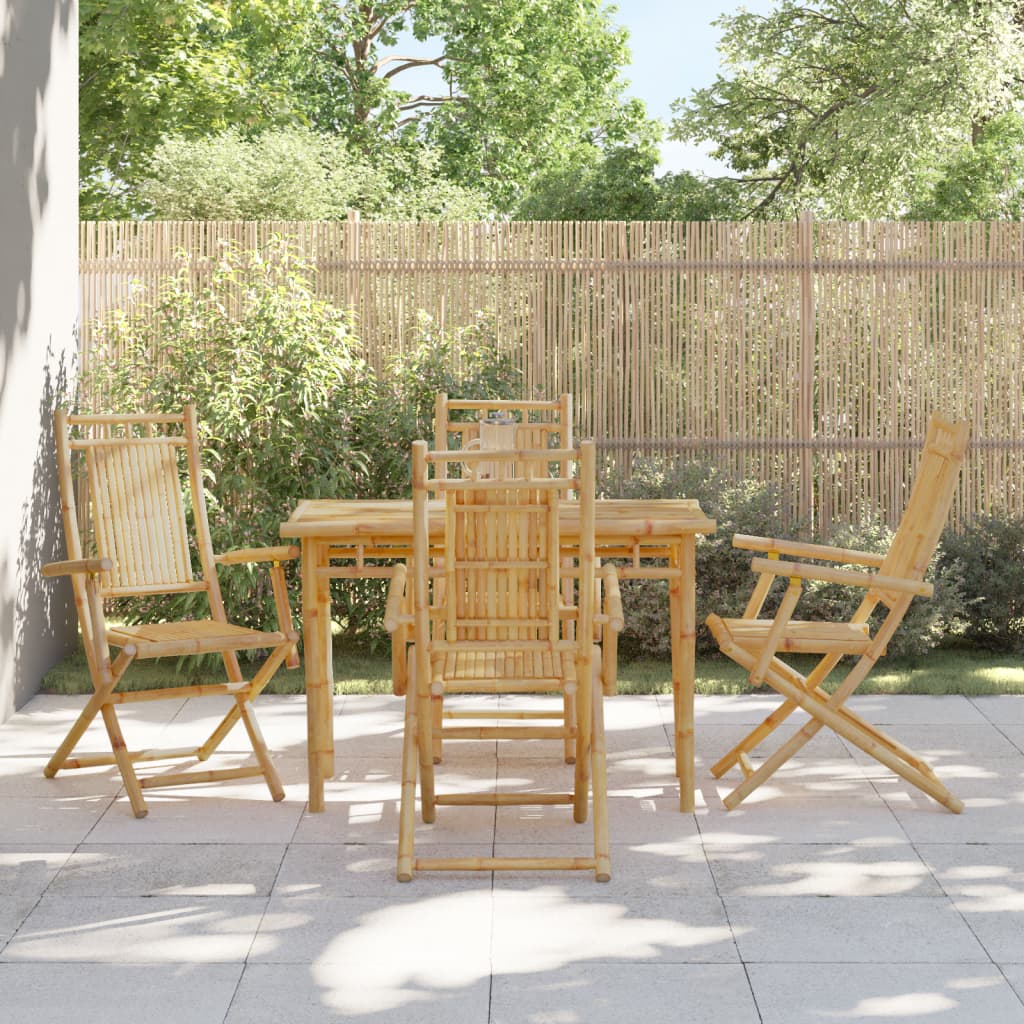 Hopfällbara Trädgårdsstolar 8 St 46X66X99 Cm Bambu