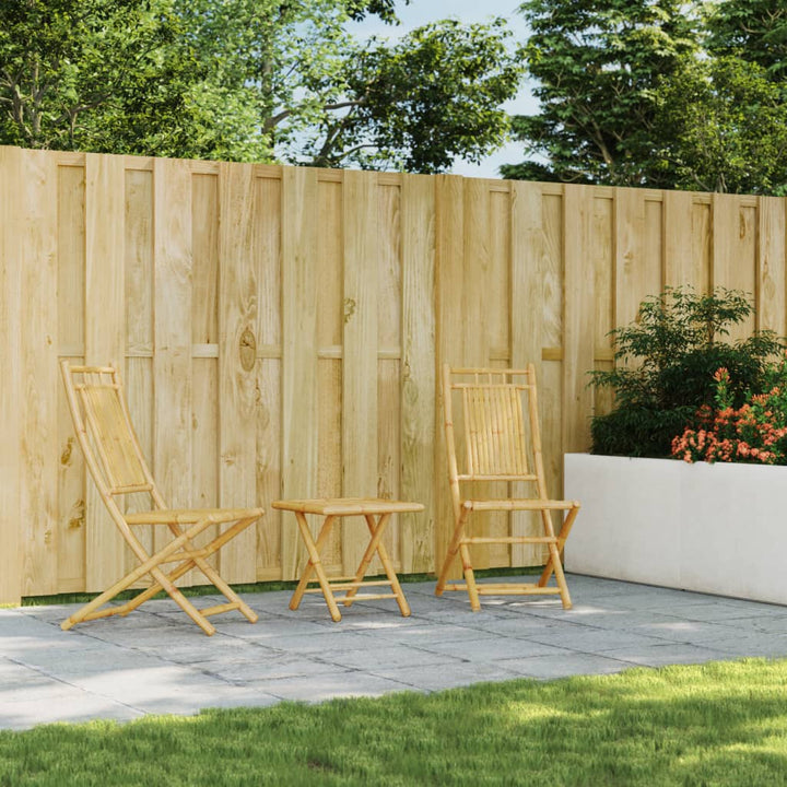 Caféset 3 Delar Bambu