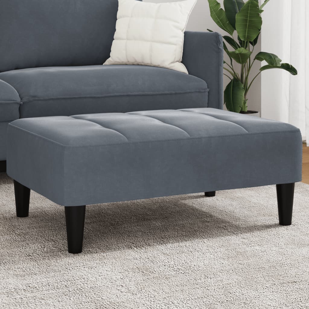 Fotpall 77X55X31 Cm Sammet