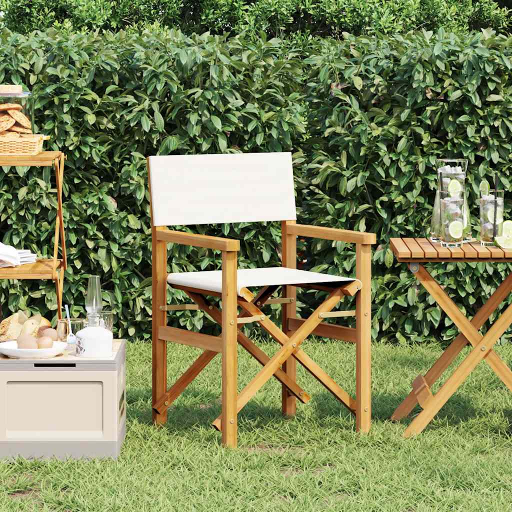 Regissörsstolar 2 St Massiv Teak