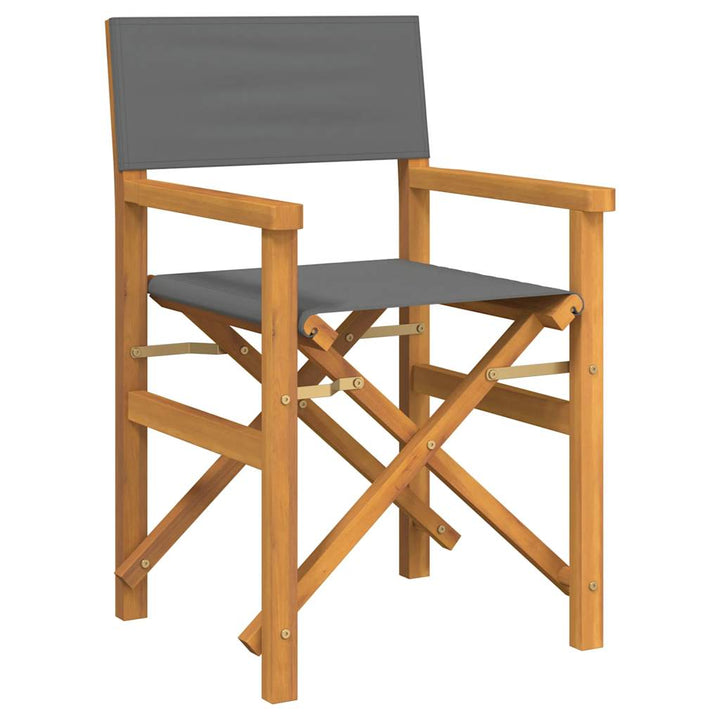Regissörsstolar 2 St Massiv Teak