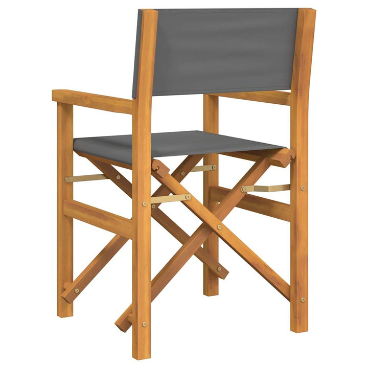 Regissörsstolar 2 St Massiv Teak