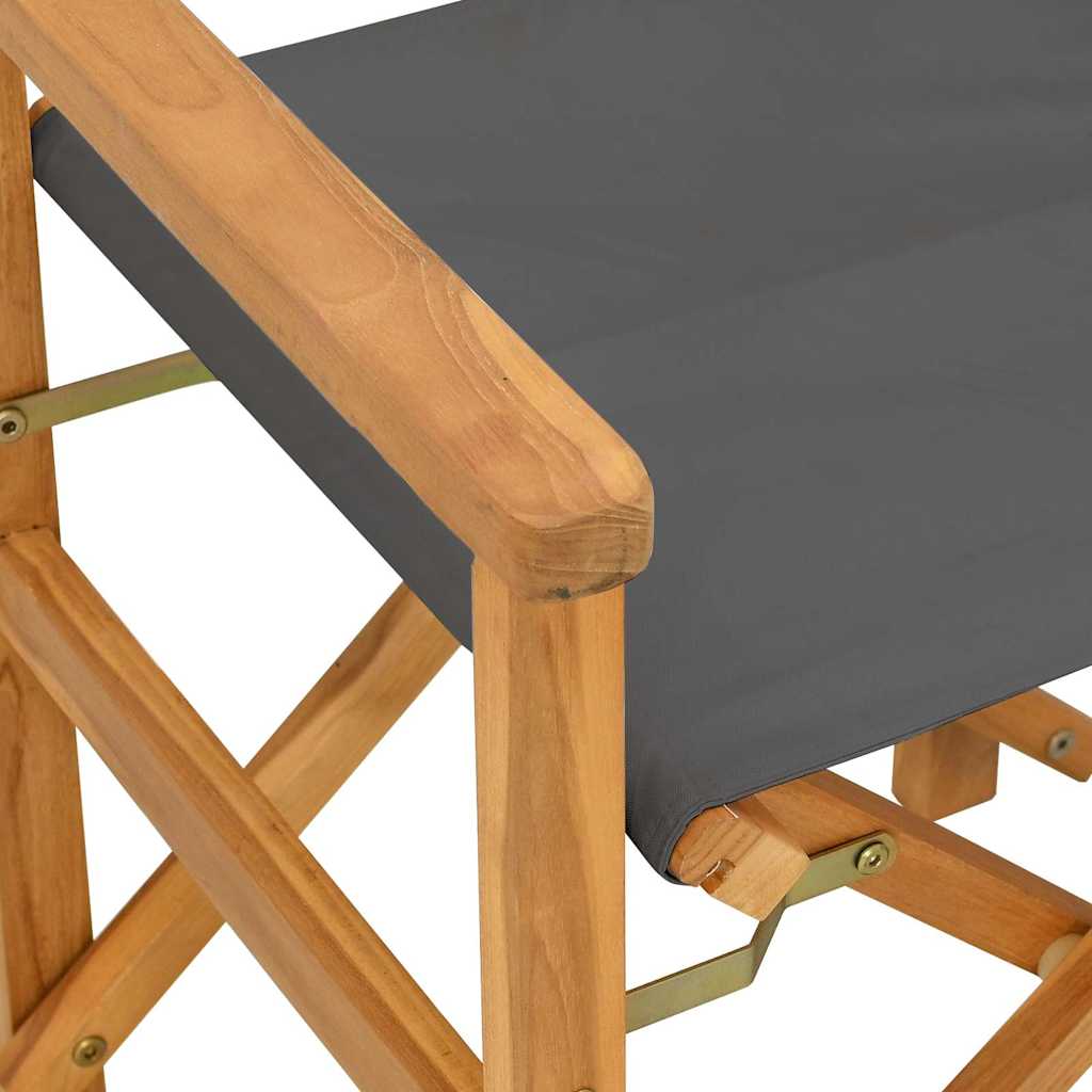 Regissörsstolar 2 St Massiv Teak