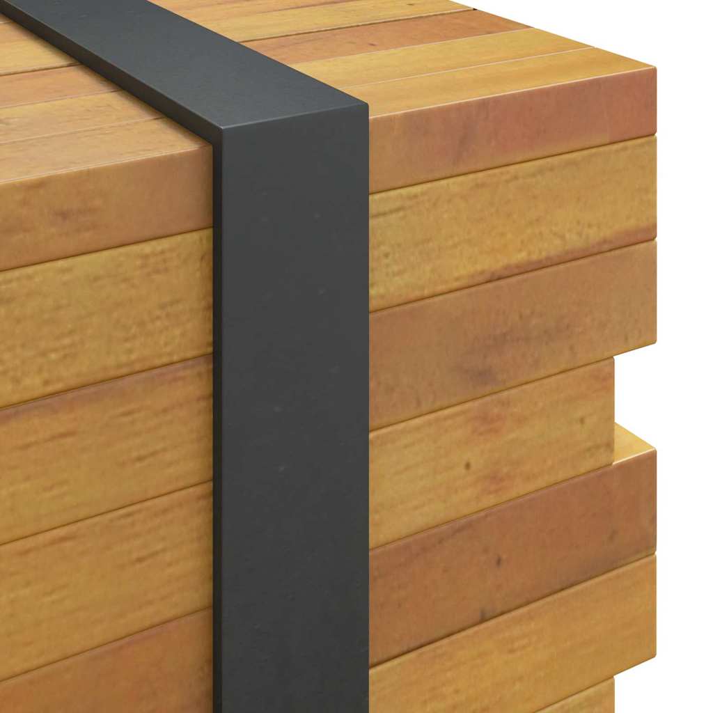 Tv-Bänk Brun 110 X 30 X 30 Cm Massivt Teakträ