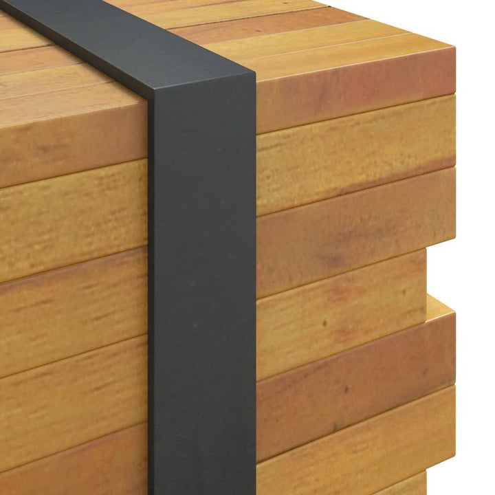 Tv-Bänk Brun 110 X 30 X 30 Cm Massivt Teakträ