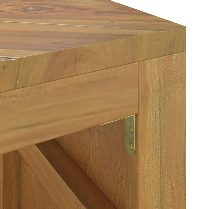 Soffbord 110X35X38 Cm Massiv Teak