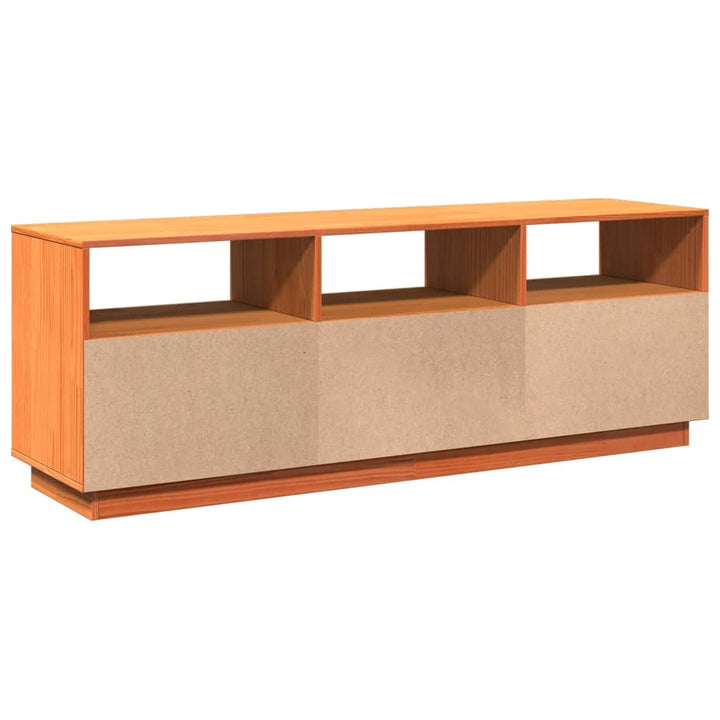 Tv-Bänk 140X37X50 Cm Massiv Furu