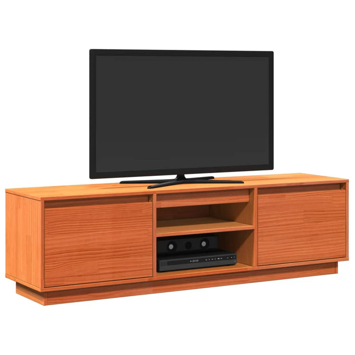 Tv-Bänk 140X35X40 Cm Massiv Furu