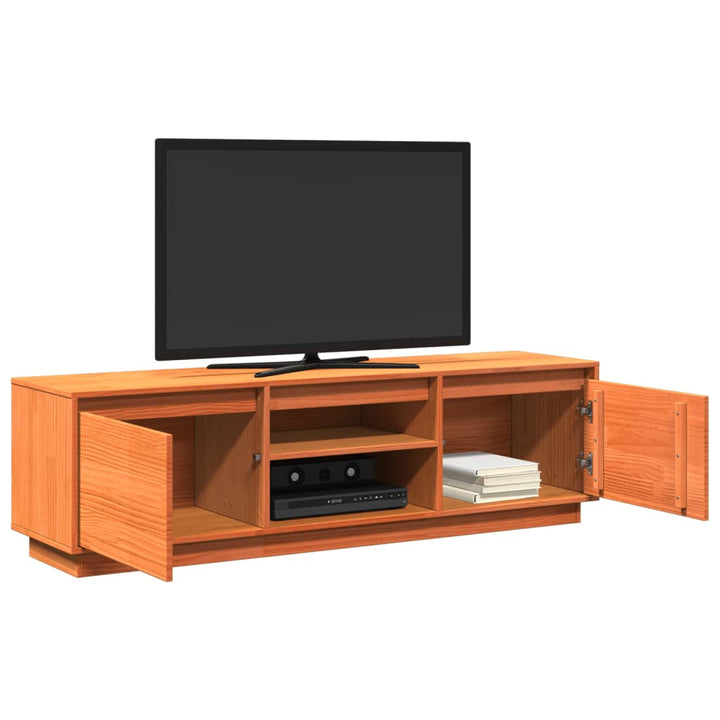 Tv-Bänk 140X35X40 Cm Massiv Furu
