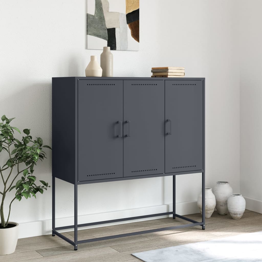 Högskåp 100,5X39X107 Cm Stål