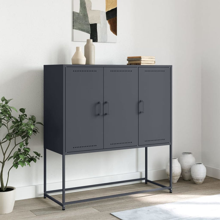 Högskåp 100,5X39X107 Cm Stål