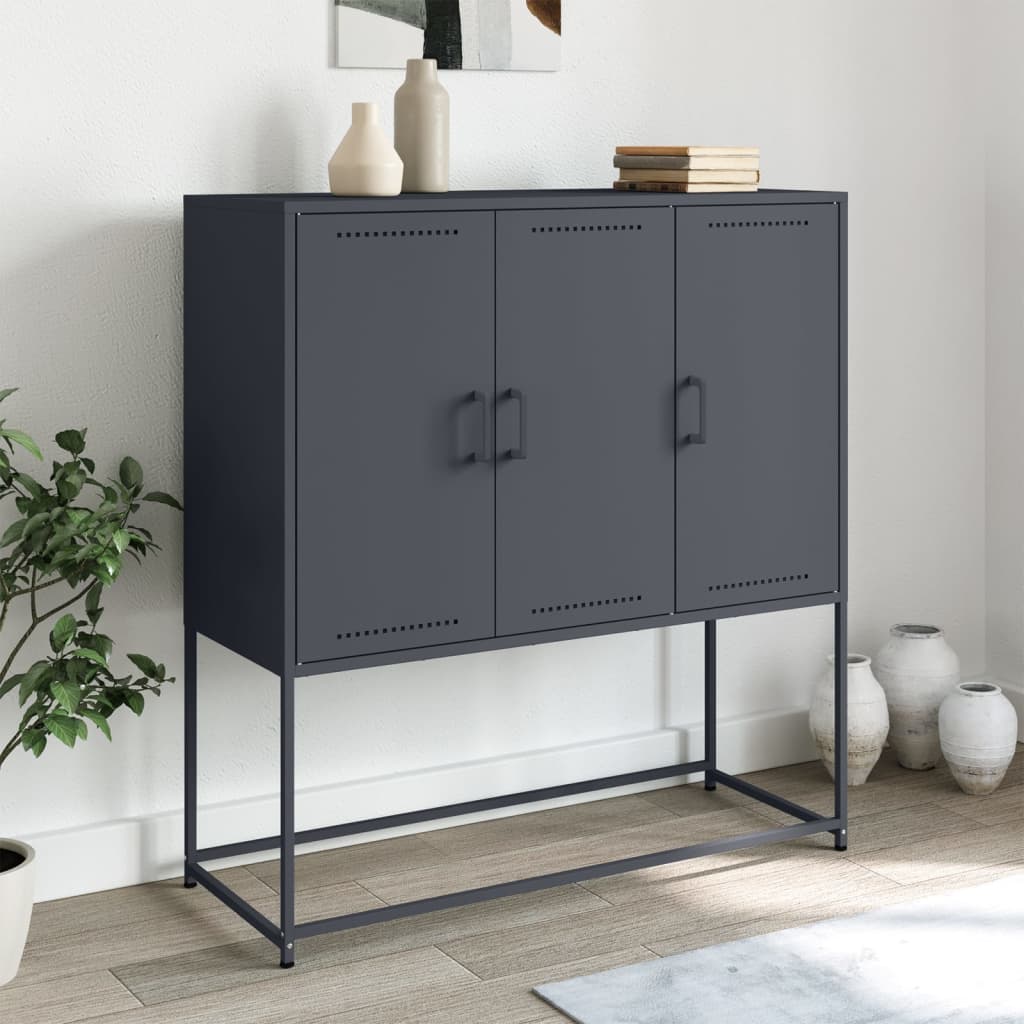 Högskåp 100,5X39X107 Cm Stål