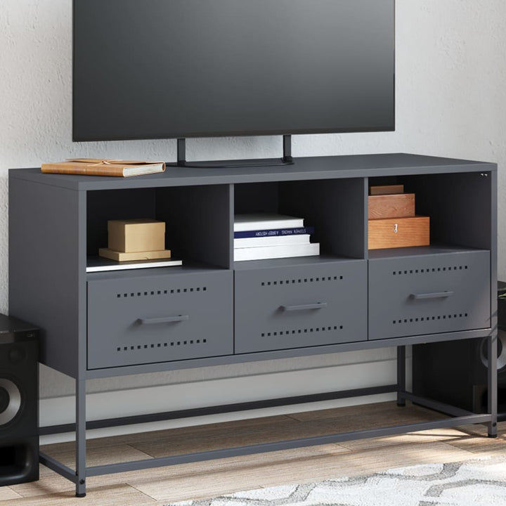 Tv-Skåp 100,5X39X60,5 Cm Stål