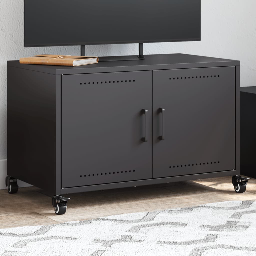 Tv-Bänk 68X39X43,5 Cm Kallvalsat Stål