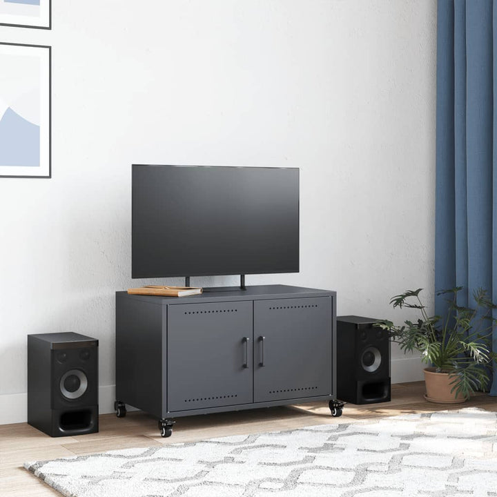 Tv-Bänk 68X39X43,5 Cm Kallvalsat Stål