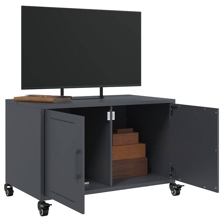Tv-Bänk 68X39X43,5 Cm Kallvalsat Stål