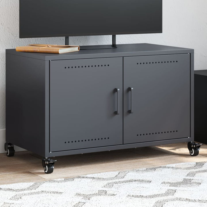 Tv-Bänk 68X39X43,5 Cm Kallvalsat Stål