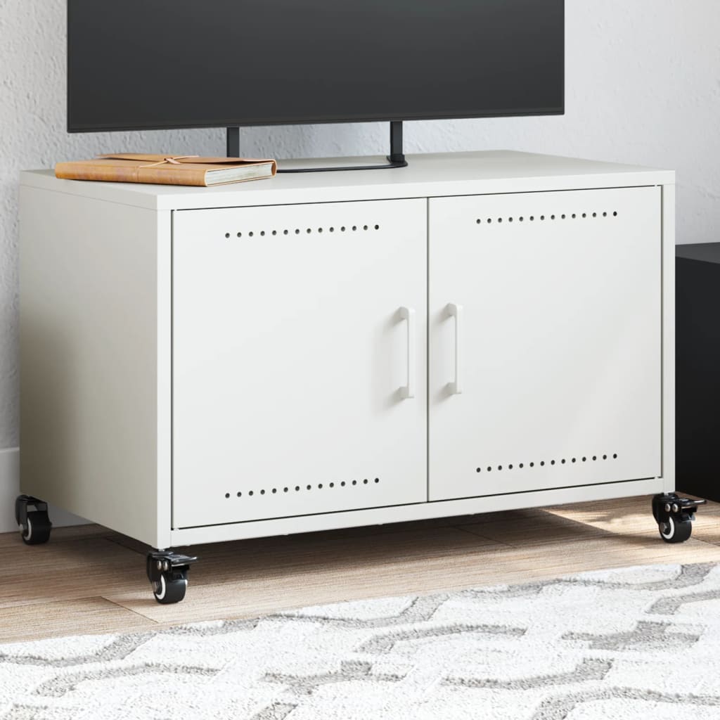 Tv-Bänk 68X39X43,5 Cm Kallvalsat Stål