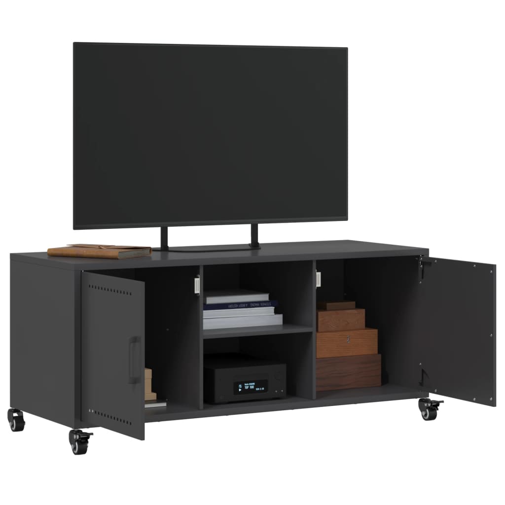 Tv-Bänk 100,5X39X43,5 Cm Stål