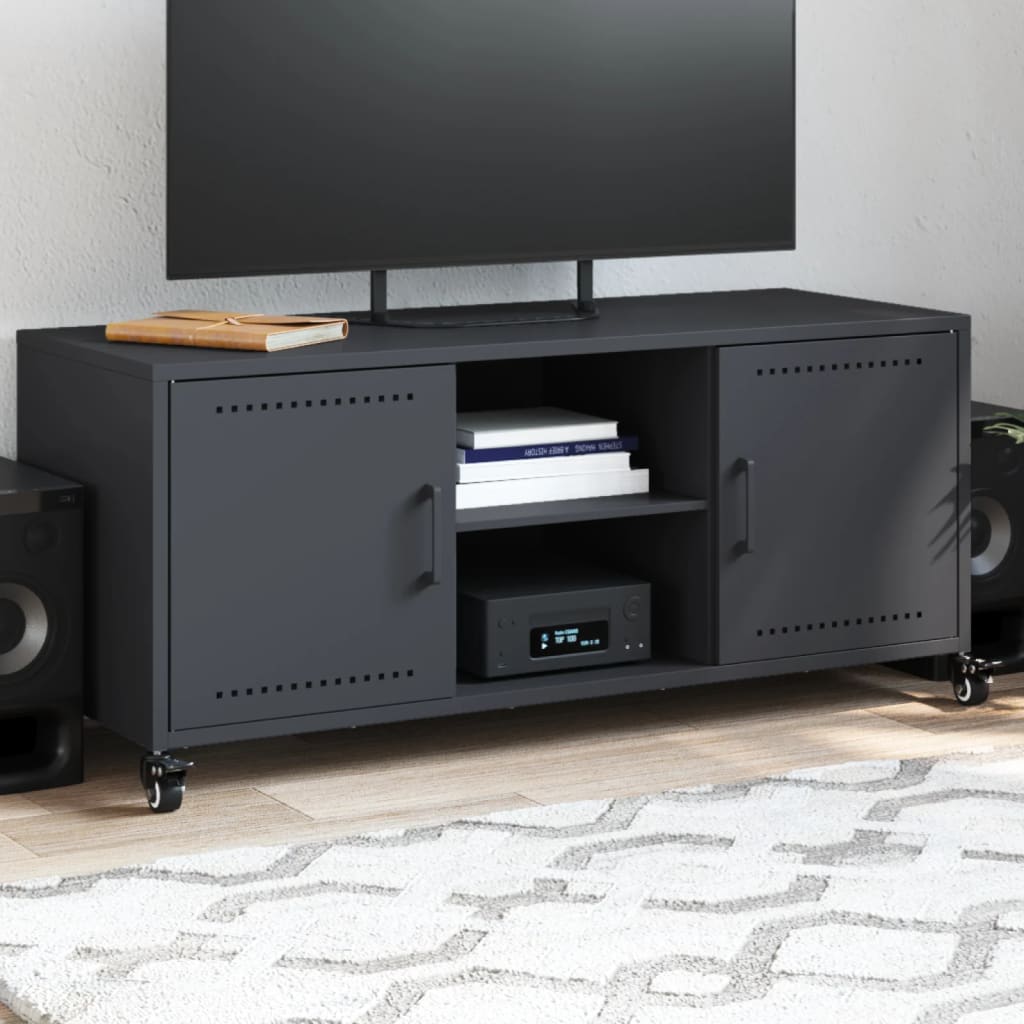 Tv-Bänk 100,5X39X43,5 Cm Stål