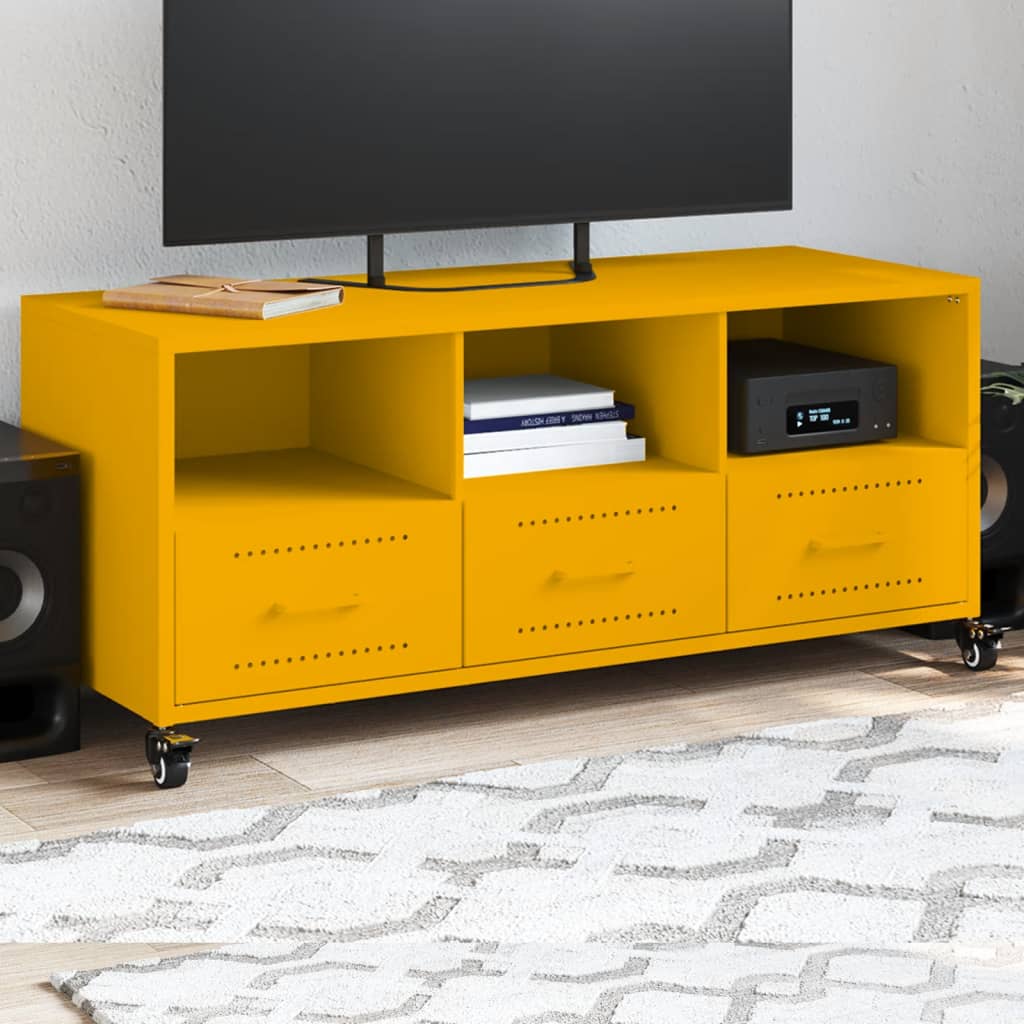 Tv-Bänk 100,5X39X43,5 Cm Stål