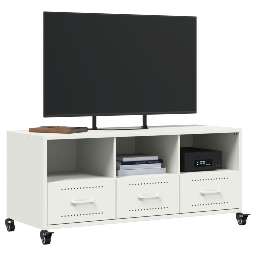 Tv-Bänk 100,5X39X43,5 Cm Stål