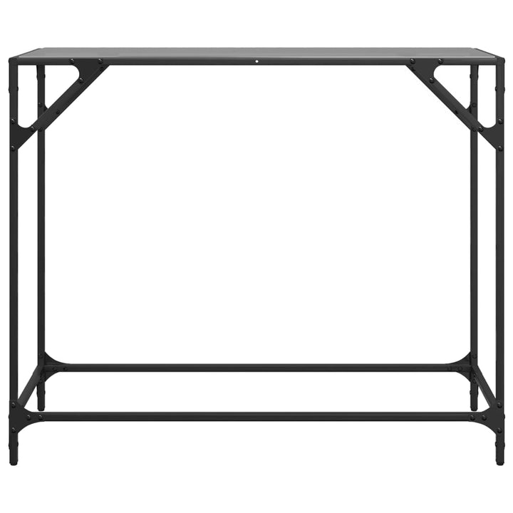 Konsolbord Med Glasskiva Stål