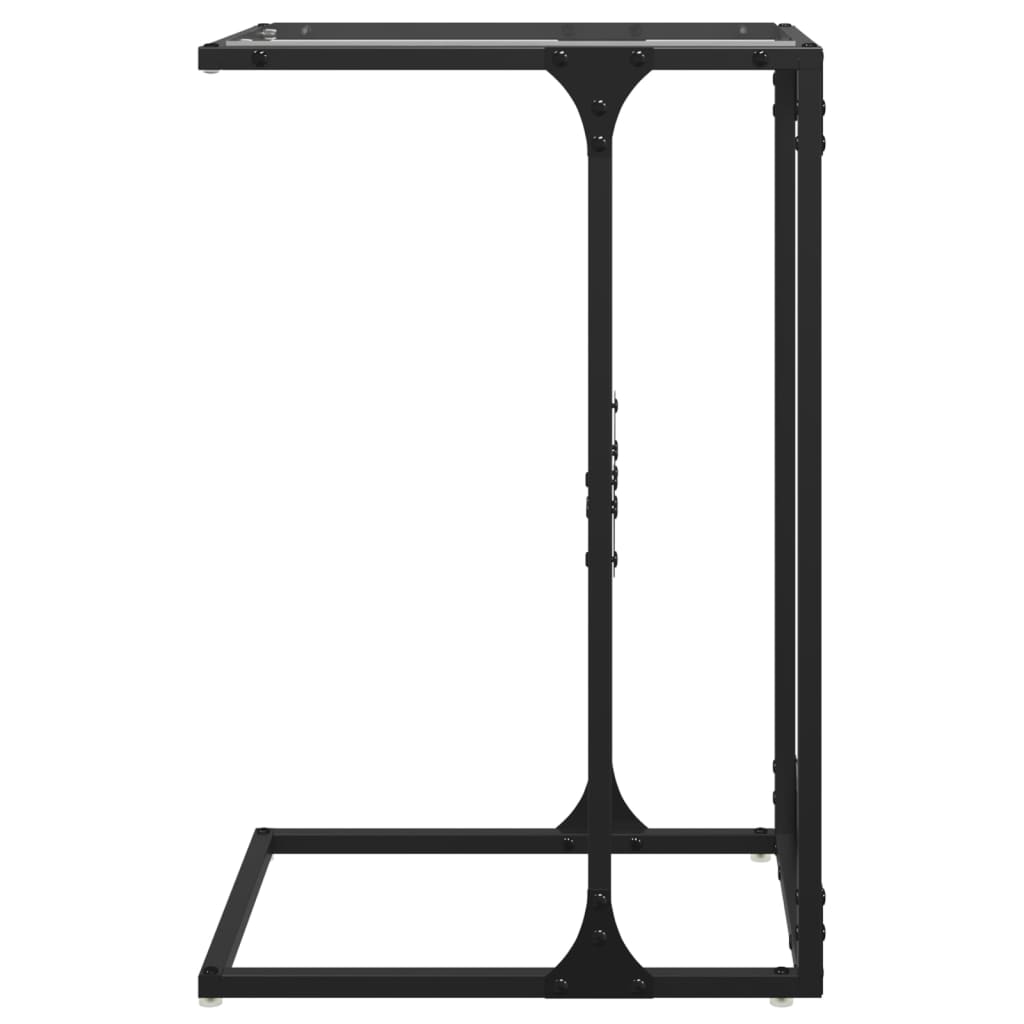 Sidobord Med Glasskiva 40X30X61,5 Cm Stål