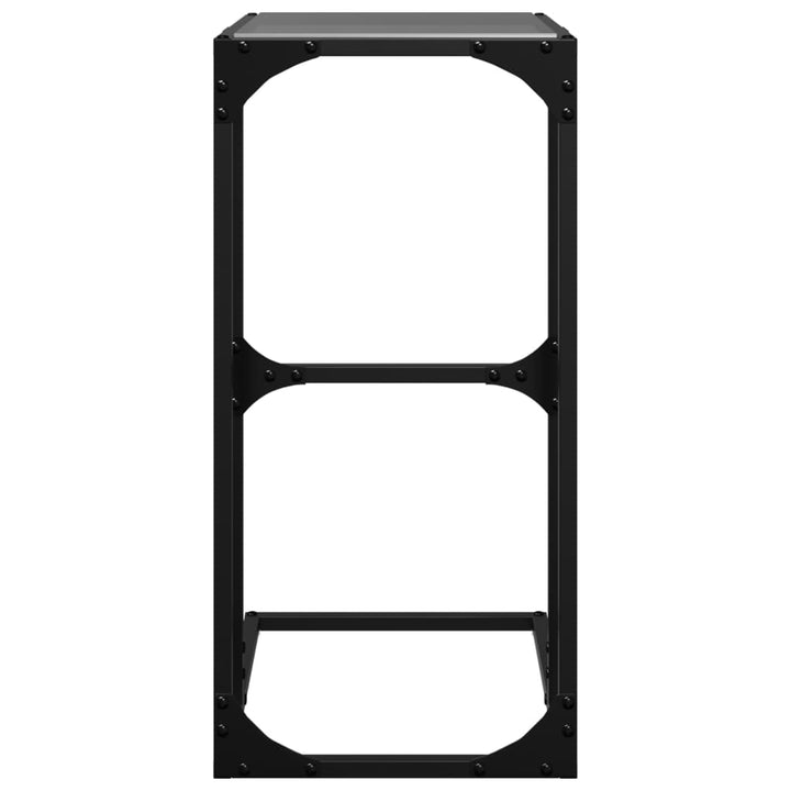 Sidobord Med Glasskiva 40X30X61,5 Cm Stål