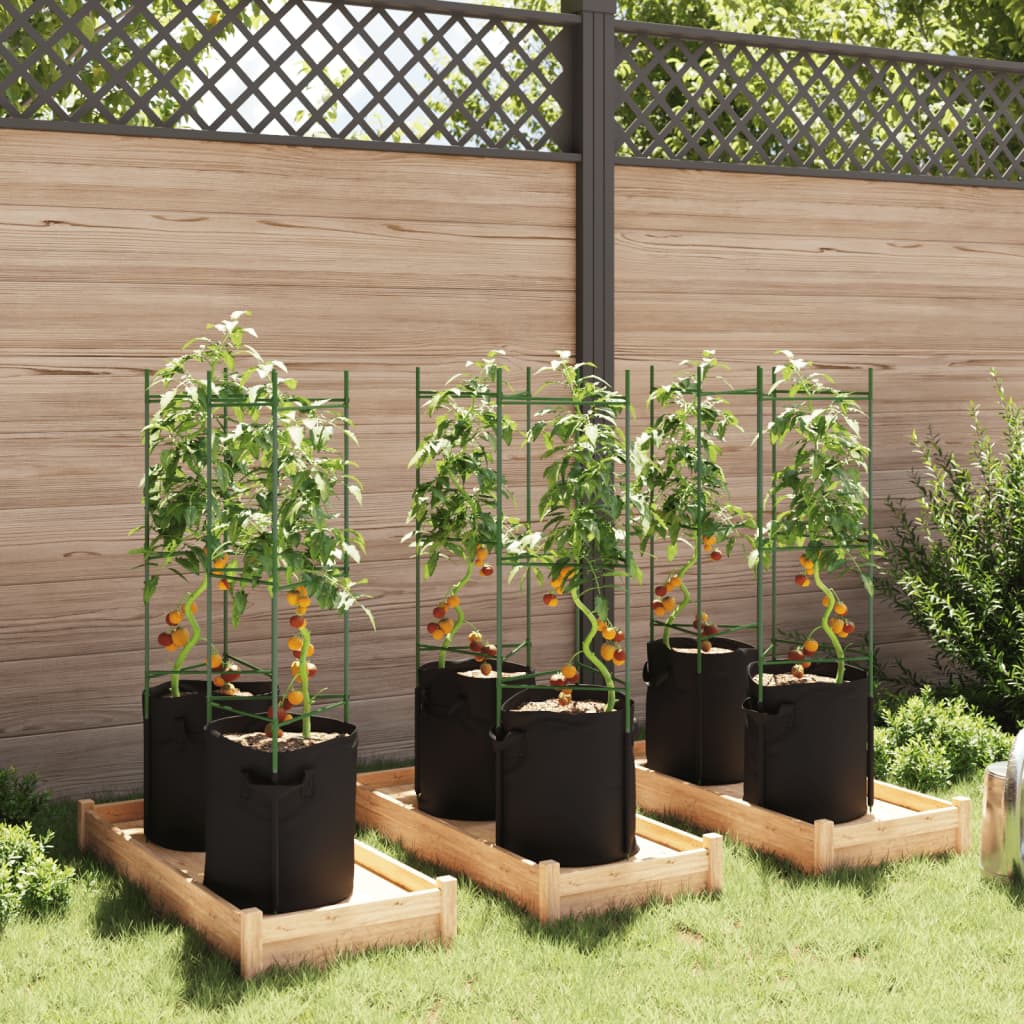 Tomatburar Med Växtpåsar 6 St Stål Och Pp