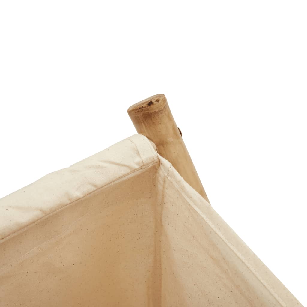 Tvättkorg Gräddvit 41,5X36X63,5 Cm Bambu
