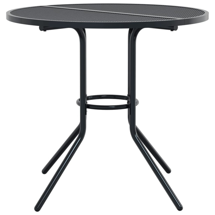 Trädgårdsbord Rund Antracit Ø80X72,5 Cm Pulverlackerat Stål