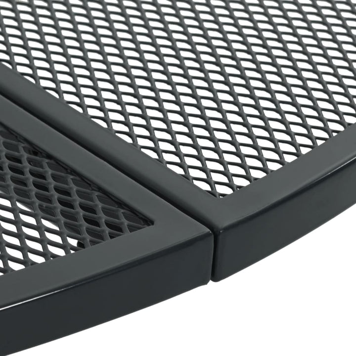 Trädgårdsbord Rund Antracit Ø80X72,5 Cm Pulverlackerat Stål