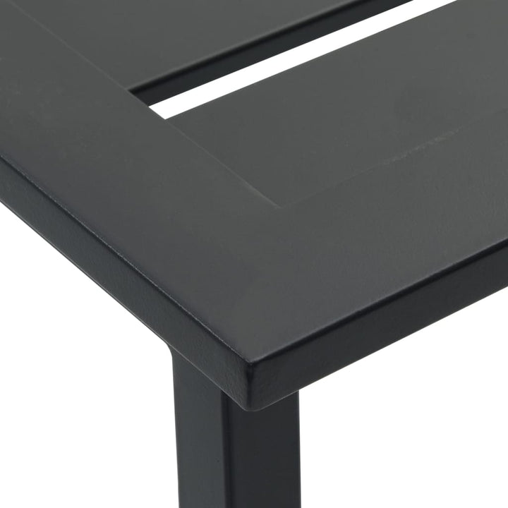 Barstolar 4 St Svart 38X38X80 Cm Pulverlackerat Stål