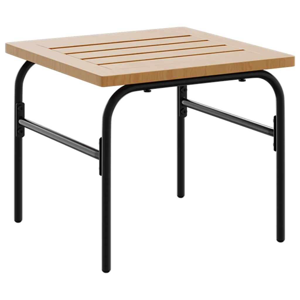 Trädgårdsbord 2 St Brunt Och Svart Stål