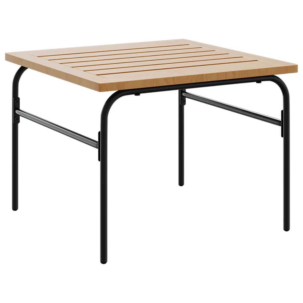 Trädgårdsbord 2 St Brunt Och Svart Stål
