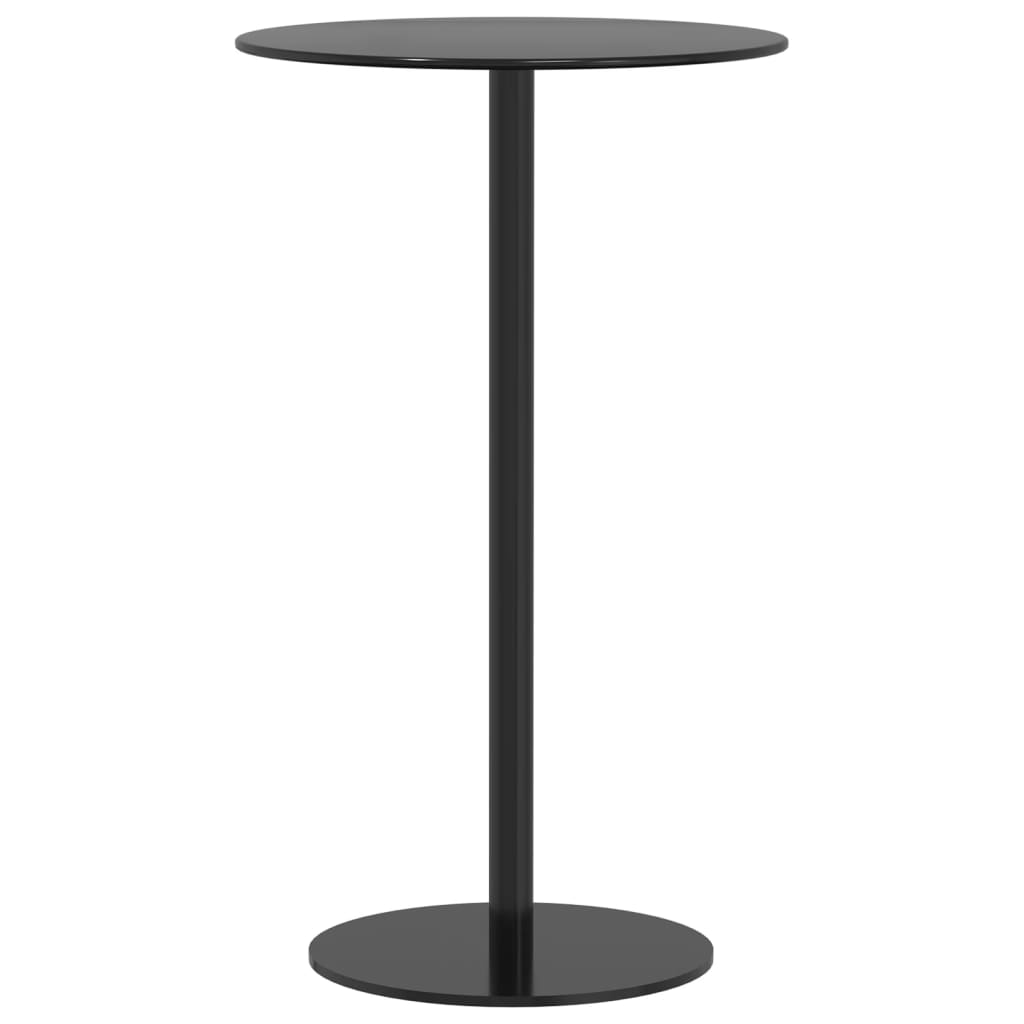 Trädgårdsbord Rund Svart Stål